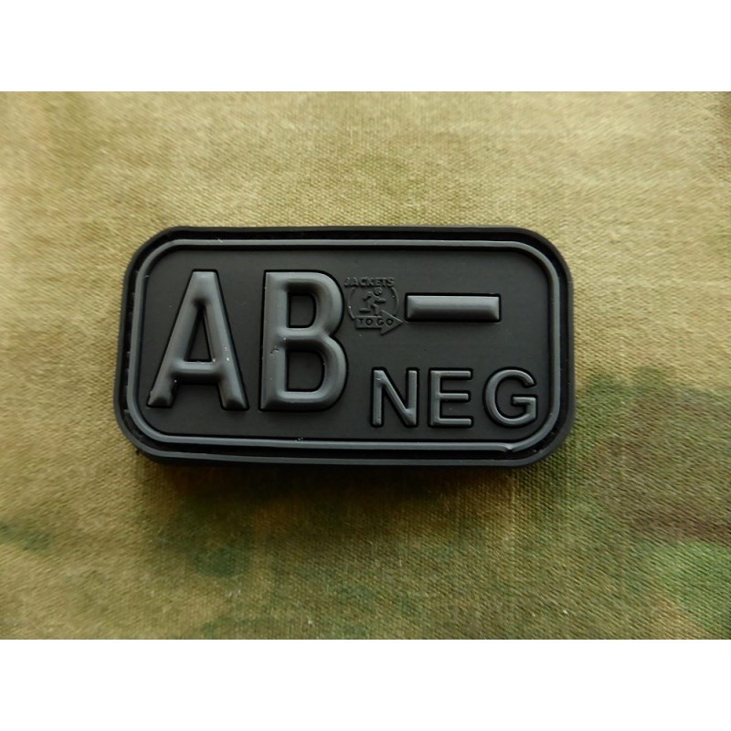 Levně JACKETS TO GO nášivka KREV AB NEG plast ČERNÁ