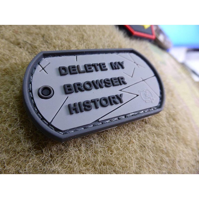 Levně JACKETS TO GO nášivka DOG TAG plast BROWSER HISTORY velcro