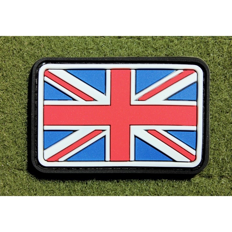 Nášivka vlajka velká BRITÁNIE velcro plast BAREVNÁ