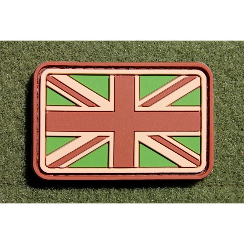 Levně JACKETS TO GO nášivka vlajka velká BRITÁNIE velcro plast MULTICAM