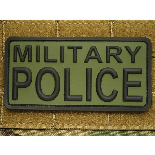 Nášivka MILITARY POLICE plast ZELENÁ