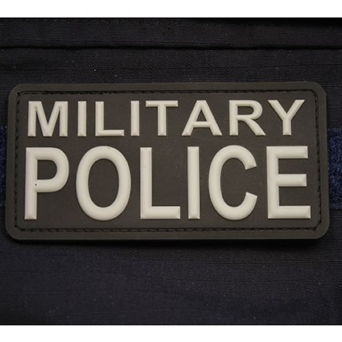 Nášivka MILITARY POLICE plast ČERNÁ