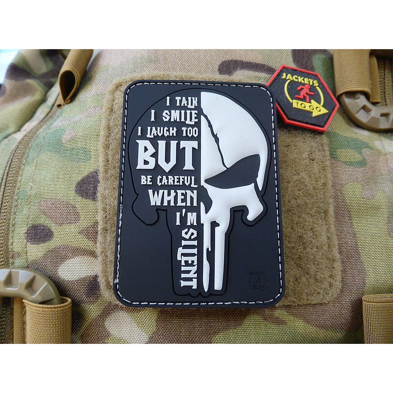 Levně JACKETS TO GO nášivka SILENT PUNISHER plastová velcro