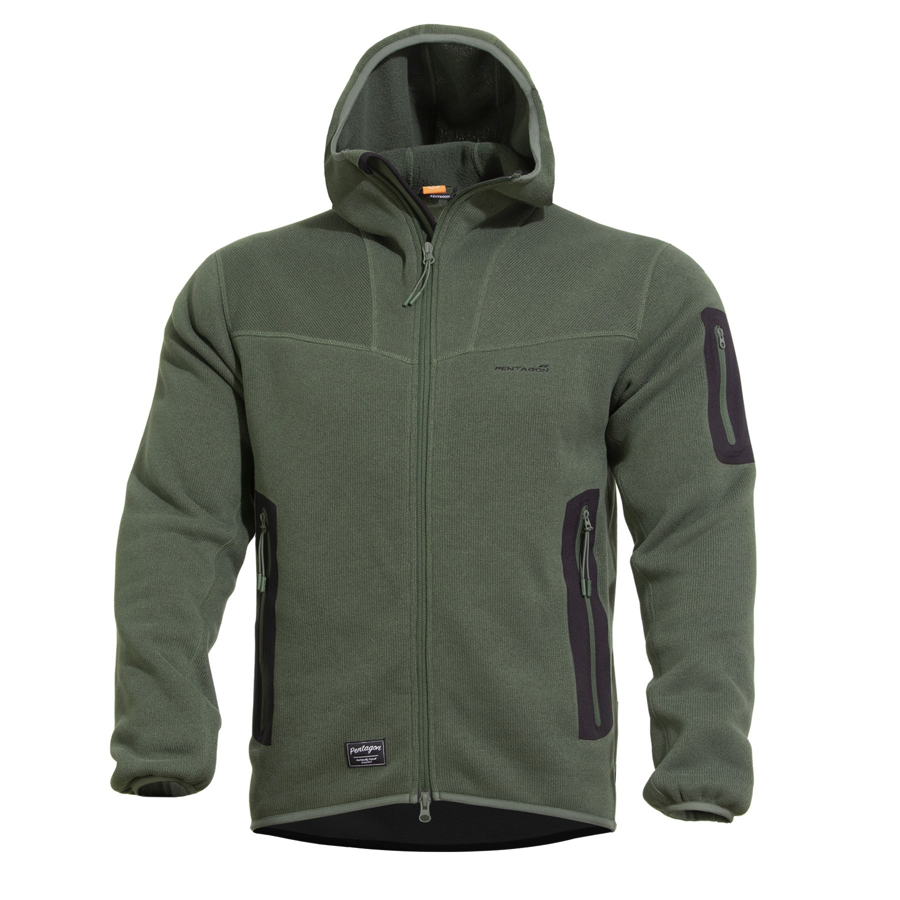 Levně Mikina FLEECE s kapucí FALCON PRO POLARTEC® ZELENÁ