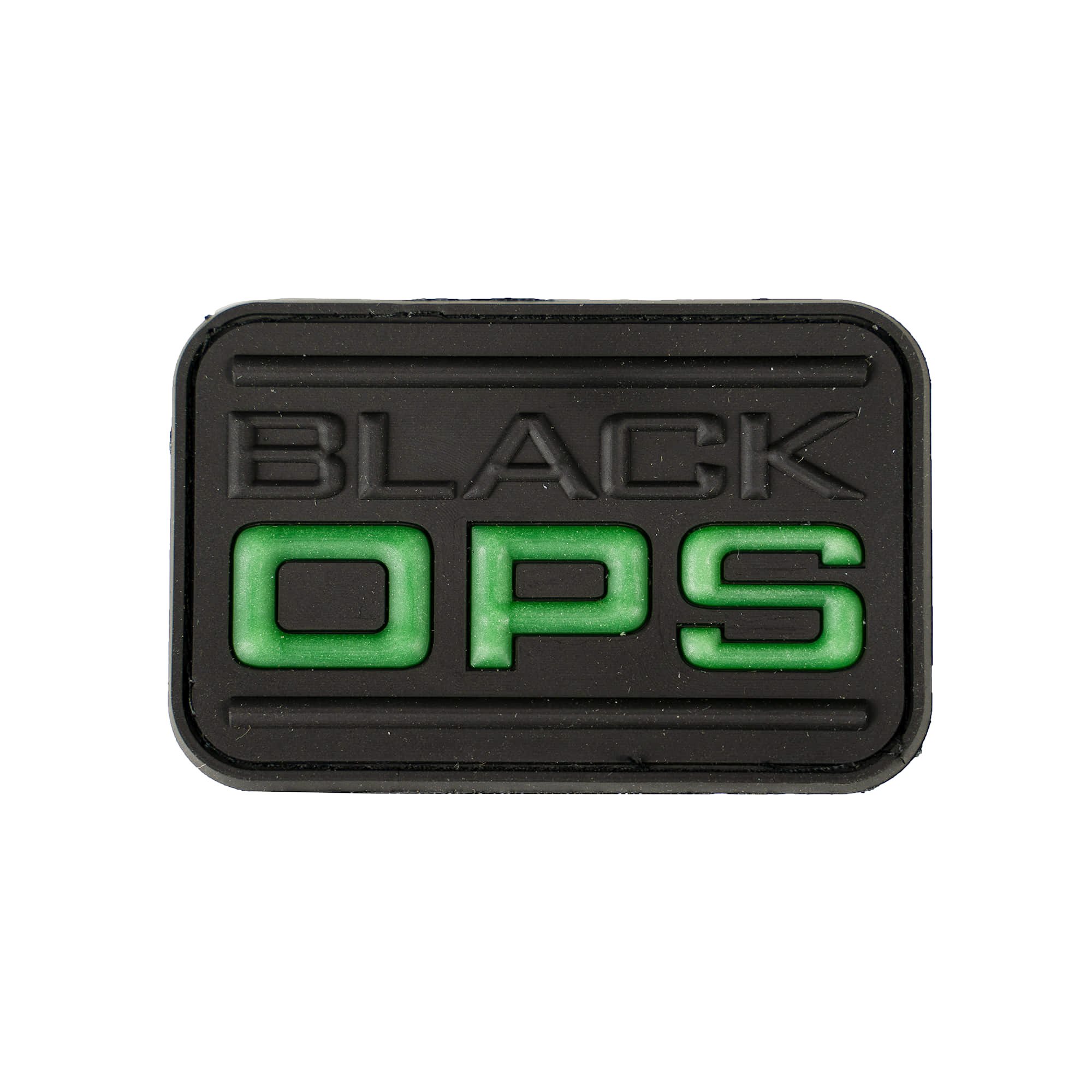 Levně KOMBAT nášivka BLACK OPS plast VELCRO ČERNÁ