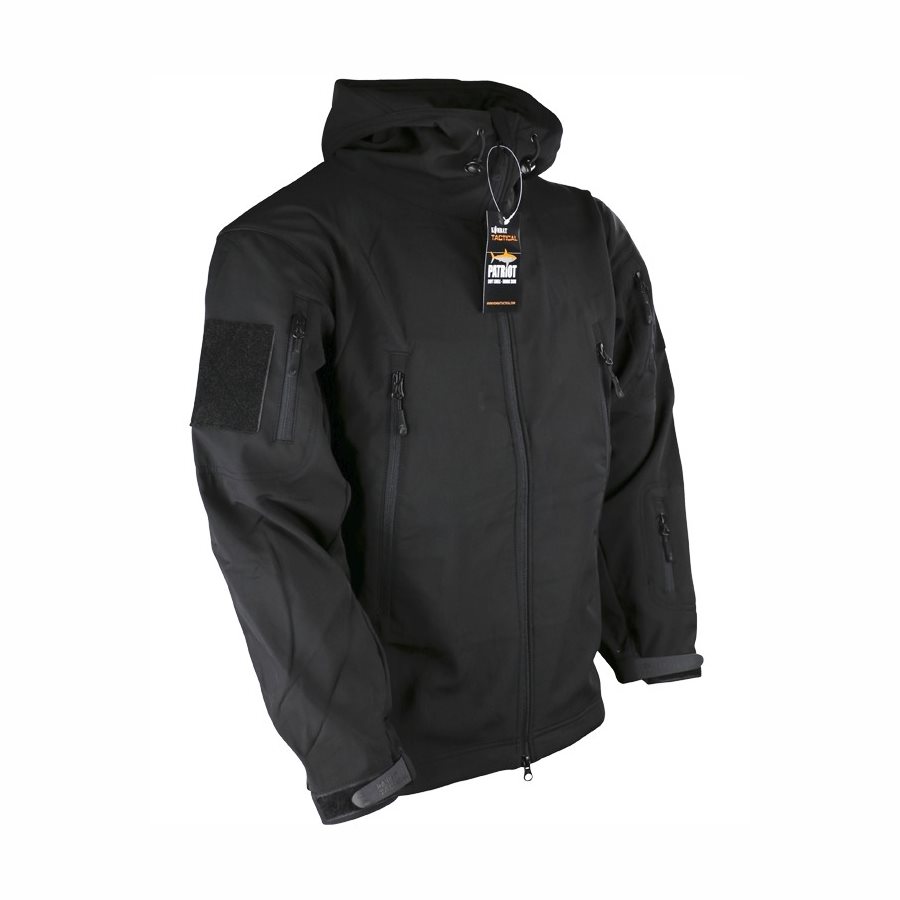 Levně Bunda softshell TACTICAL PATRIOT ČERNÁ