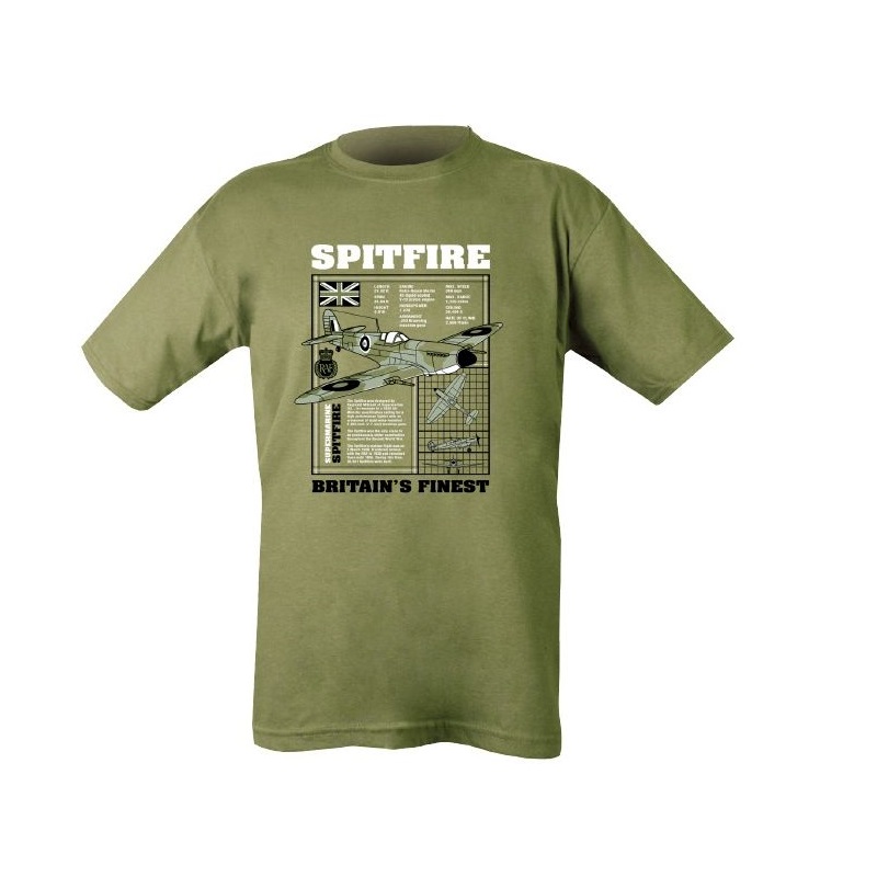 Levně Triko SPITFIRE ZELENÉ