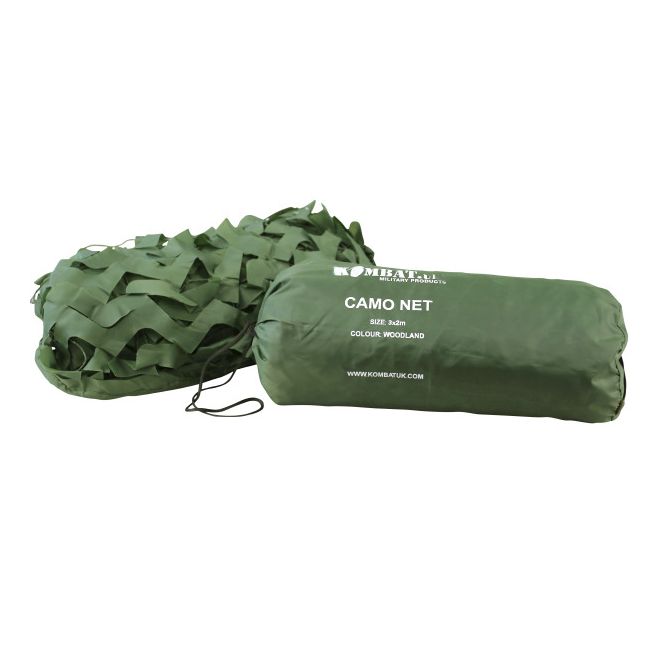 Levně KOMBAT síť maskovací CAMO (3m x 2m) ZELENÁ