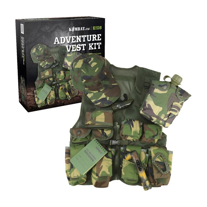 Levně KOMBAT set JUNIOR dětský ADVENTURE VEST KIT DPM