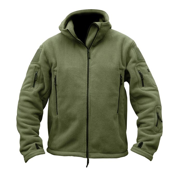Levně Mikina FLEECE RECON s kapucí ZELENÁ