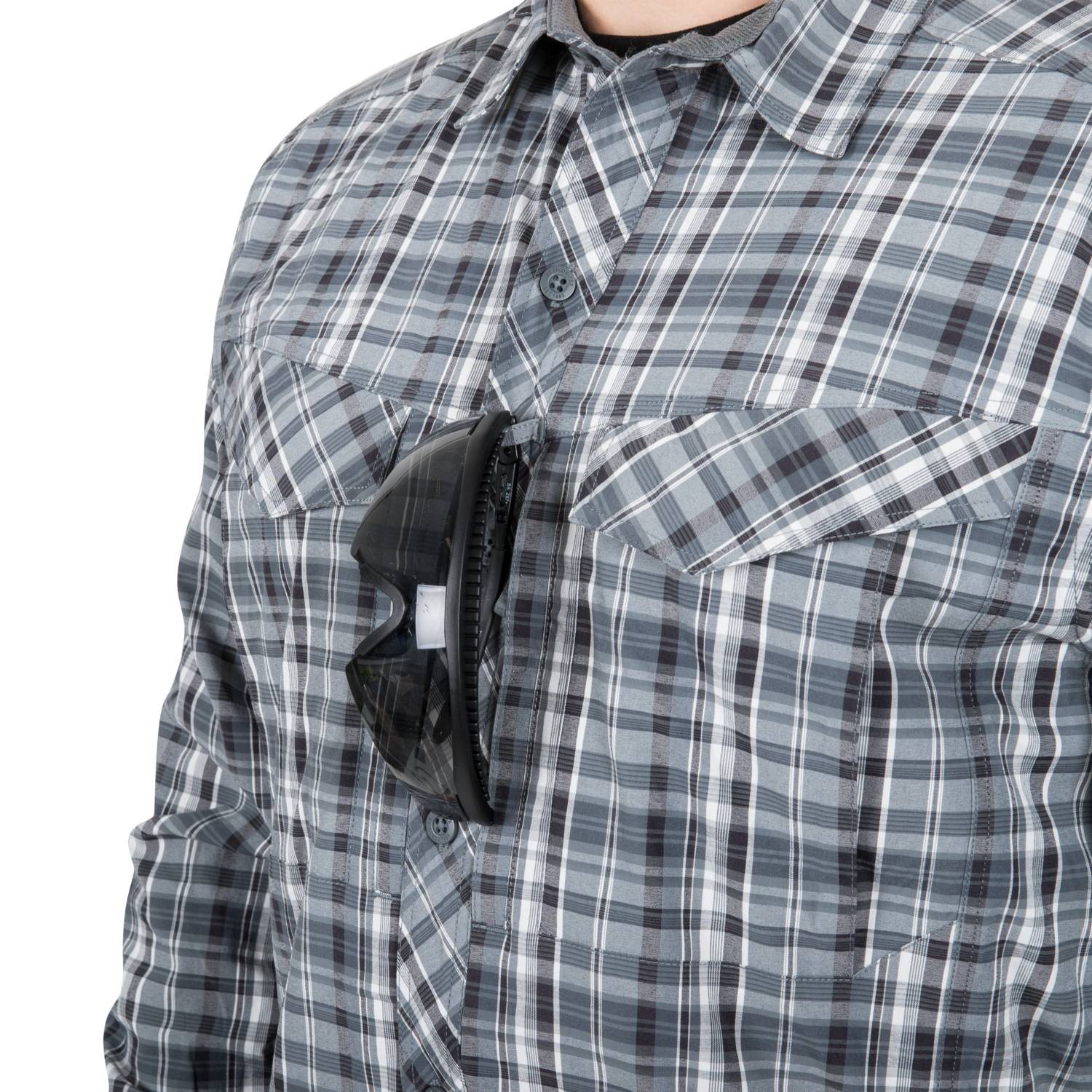 Košile DEFENDER MK2 CITY SHIRT® STONE PLAID Helikon-Tex® KO-DCT-SN-P1901 L-11