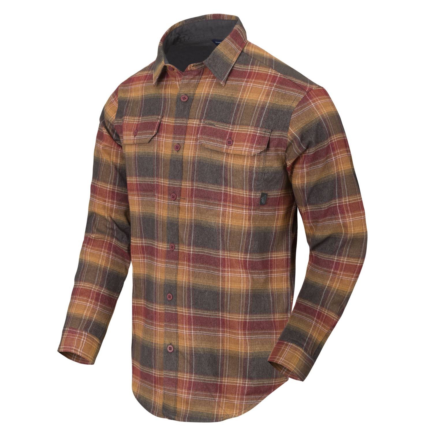 Levně Košile GREYMAN dlouhý rukáv AMBER PLAID