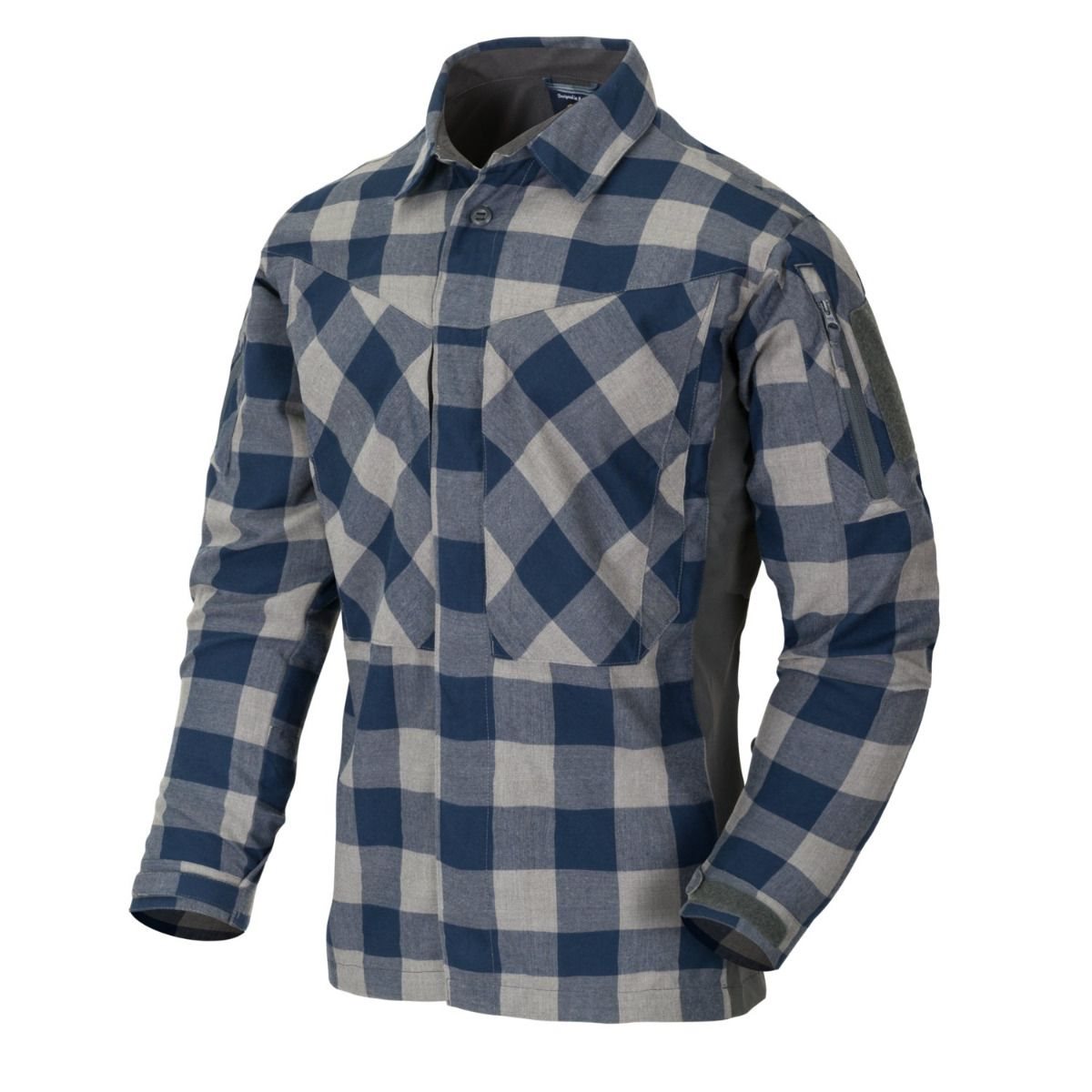 Levně Košile MBDU flanel SLATE BLUE CHECKERED