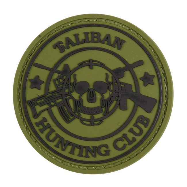 Levně Nášivka TALIBAN HUNTING CLUB plast velcro ZELENÁ