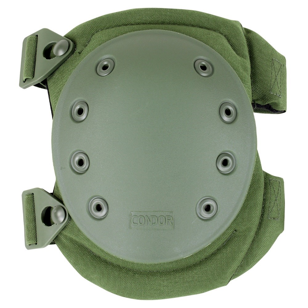 Levně CONDOR OUTDOOR chrániče kolenní se zapínací sponou ZELENÉ
