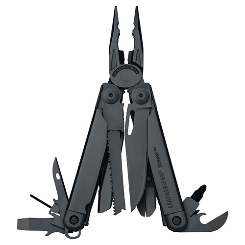 Levně Leatherman kleště multifunkční skládací SURGE Molle ČERNÉ