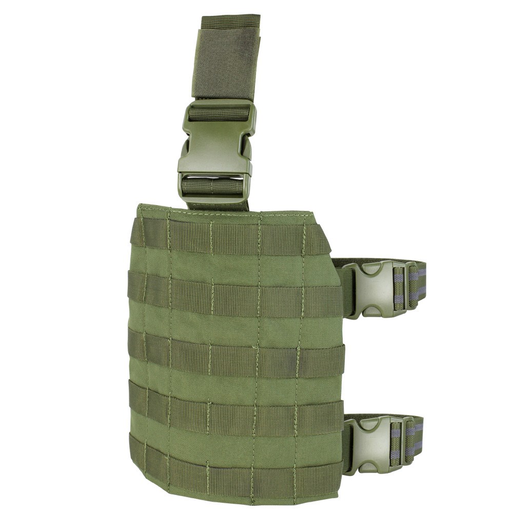 Levně CONDOR OUTDOOR panel stehenní MOLLE DROP LEG - ZELENÝ