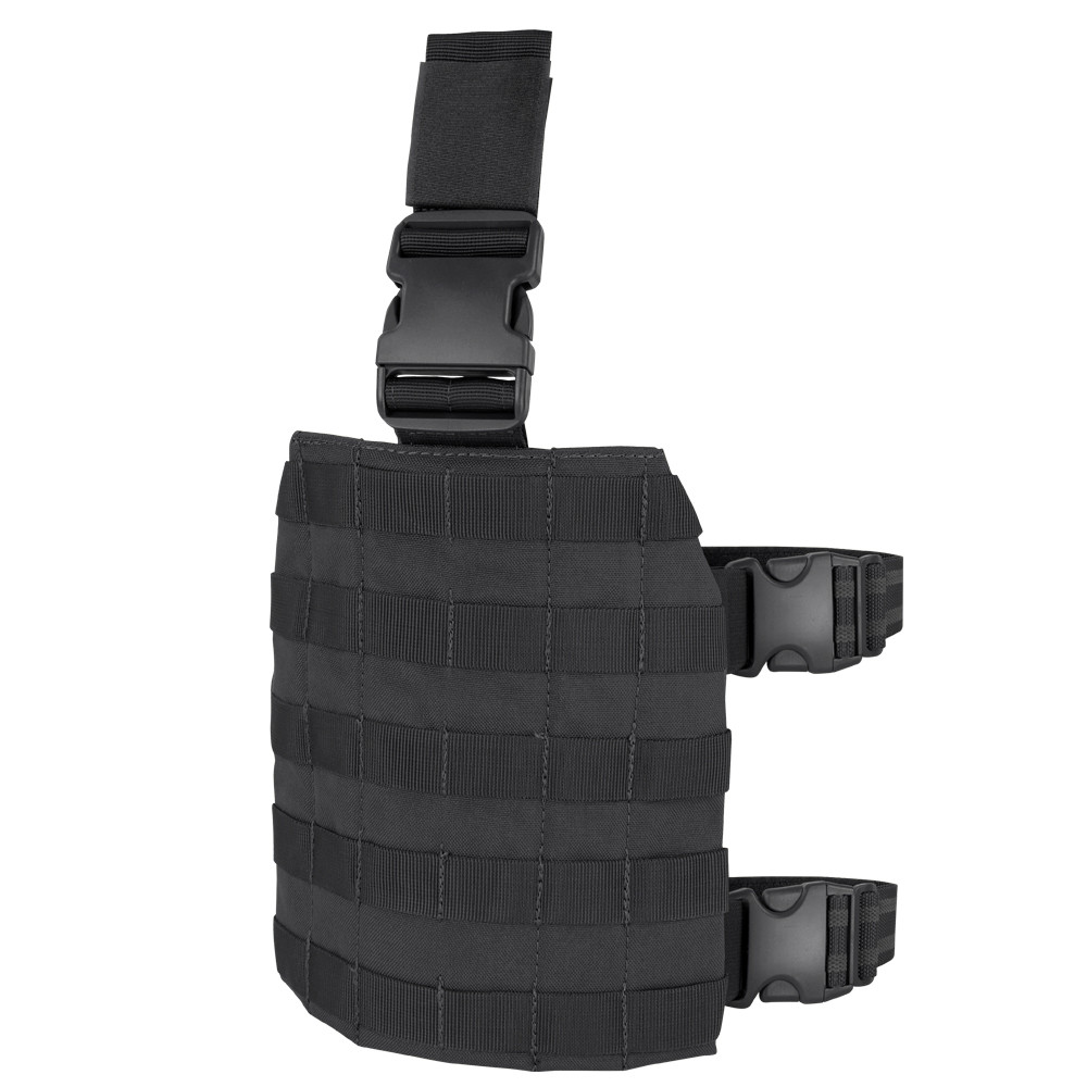 Levně CONDOR OUTDOOR panel stehenní MOLLE DROP LEG - ČERNÝ