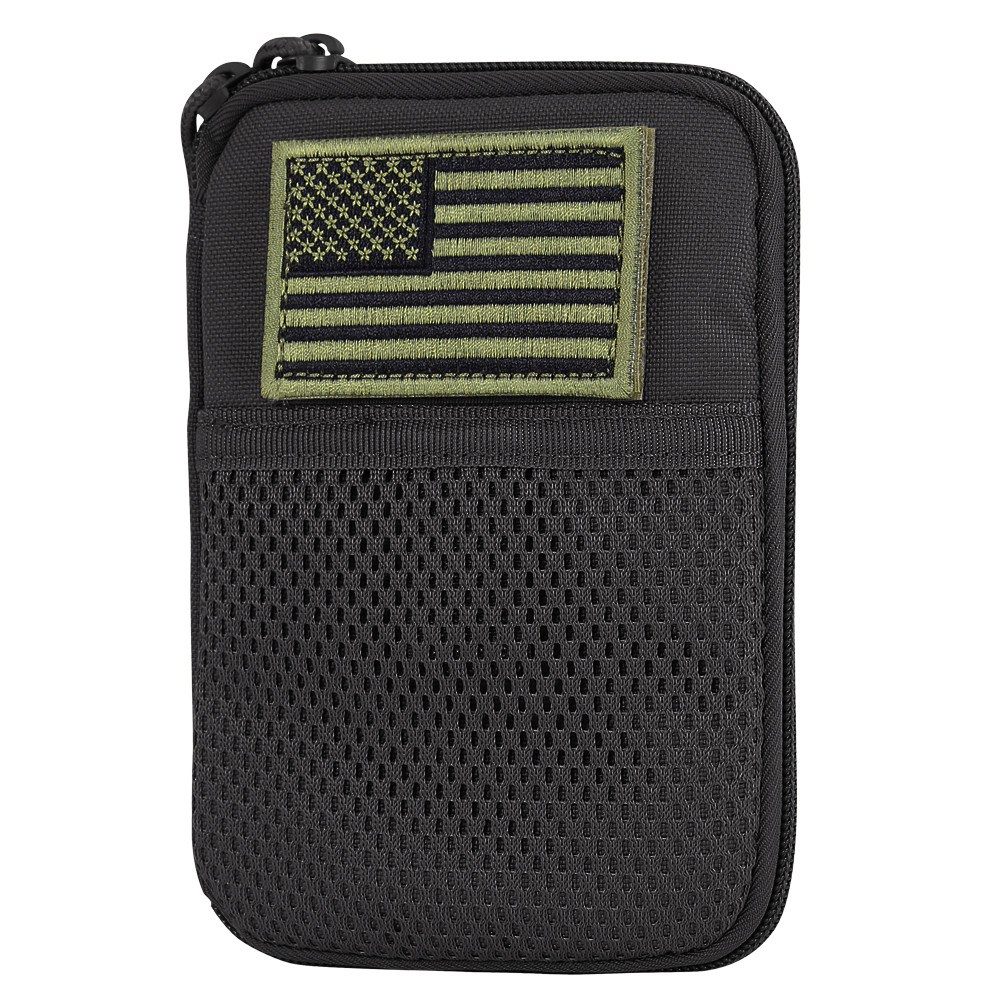 Levně CONDOR OUTDOOR pouzdro MOLLE univerzální s vlajkou ČERNÉ