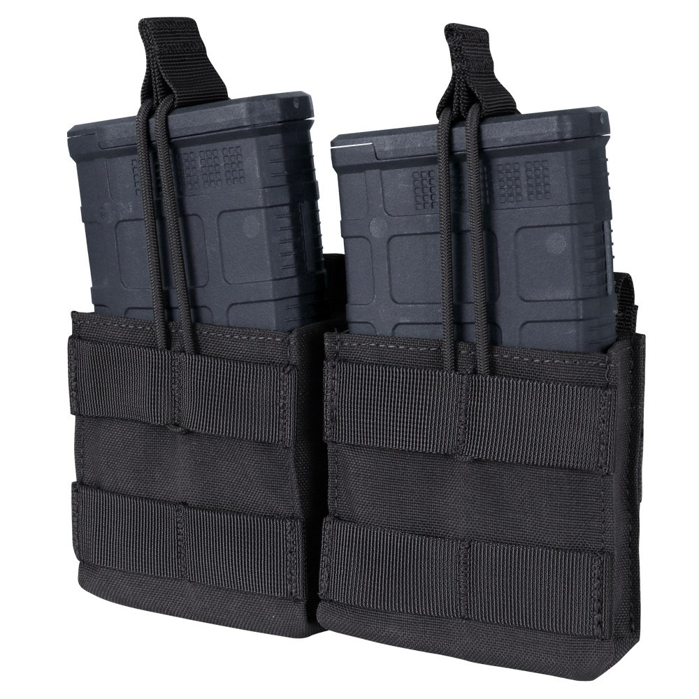 Levně CONDOR OUTDOOR sumka MOLLE na zásobníky 2xM14 otevřená ČERNÁ