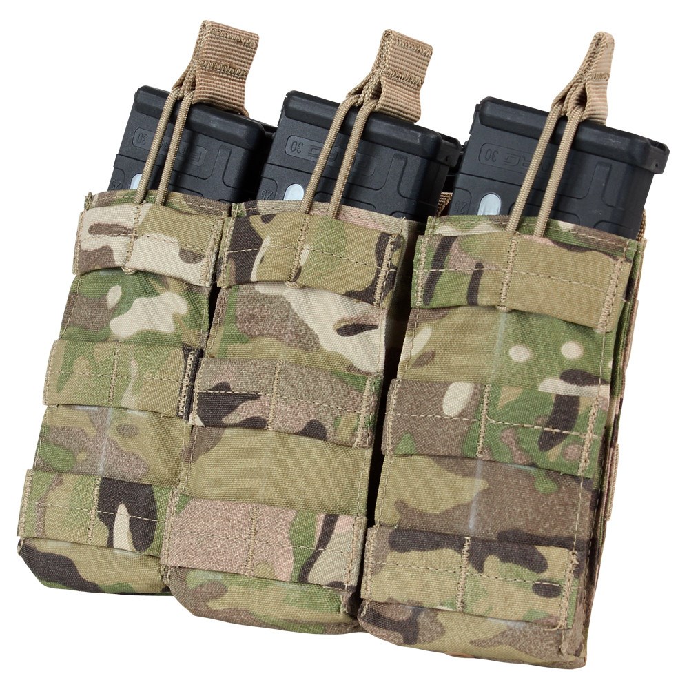Levně CONDOR OUTDOOR sumka MOLLE trojitá na zásob. 3xM4 otev. MULTICAM
