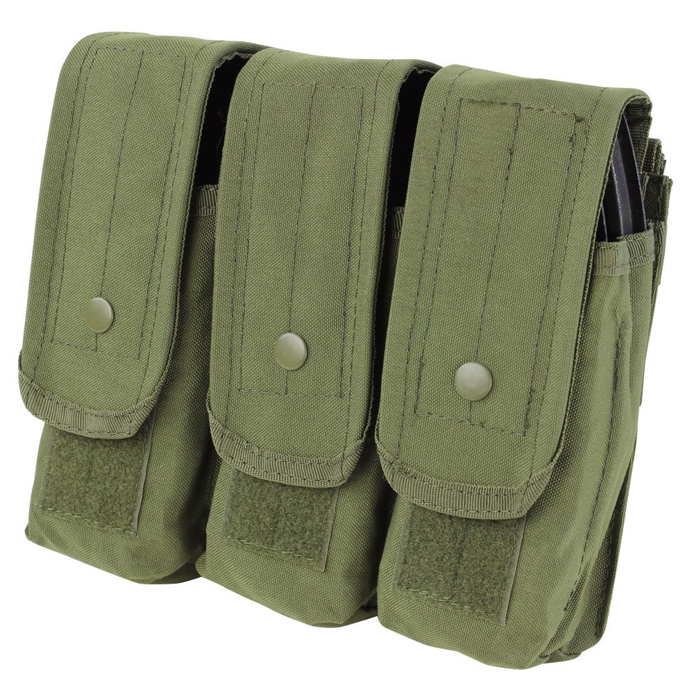Levně CONDOR OUTDOOR sumka MOLLE trojitá na zásobníky AK ZELENÁ