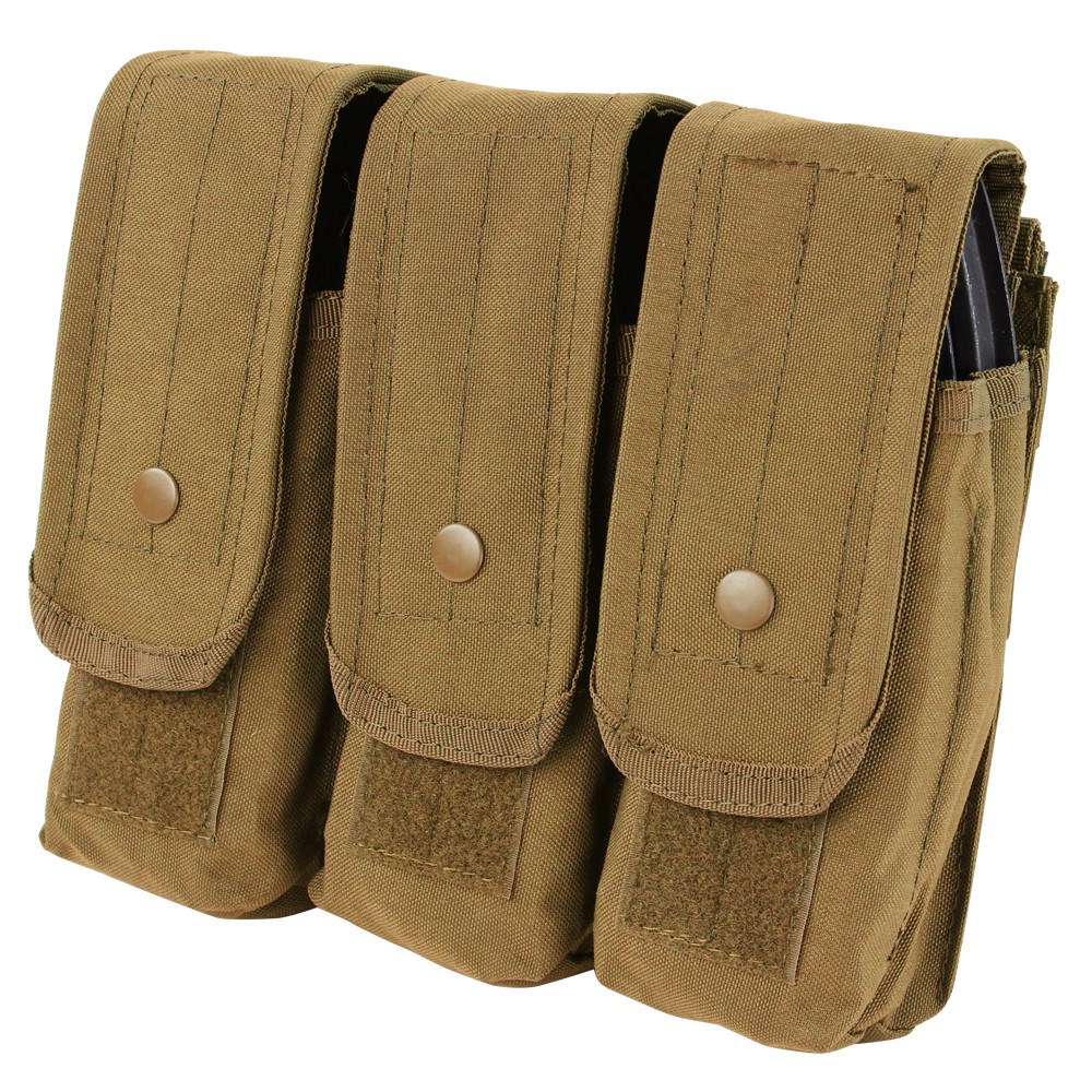 Levně CONDOR OUTDOOR sumka MOLLE trojitá na zásobníky AK COYOTE BROWN