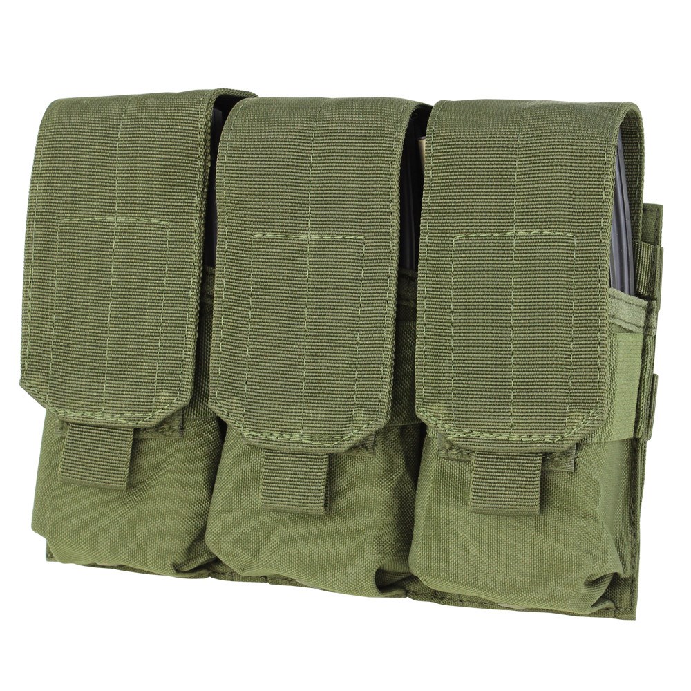 Levně CONDOR OUTDOOR sumka MOLLE na zásobníky 3xM16 ZELENÁ