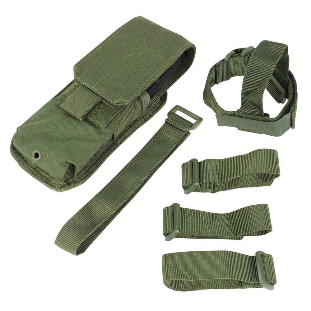 Levně CONDOR OUTDOOR sumka MOLLE na zásobník M16 k pažbě ZELENÁ