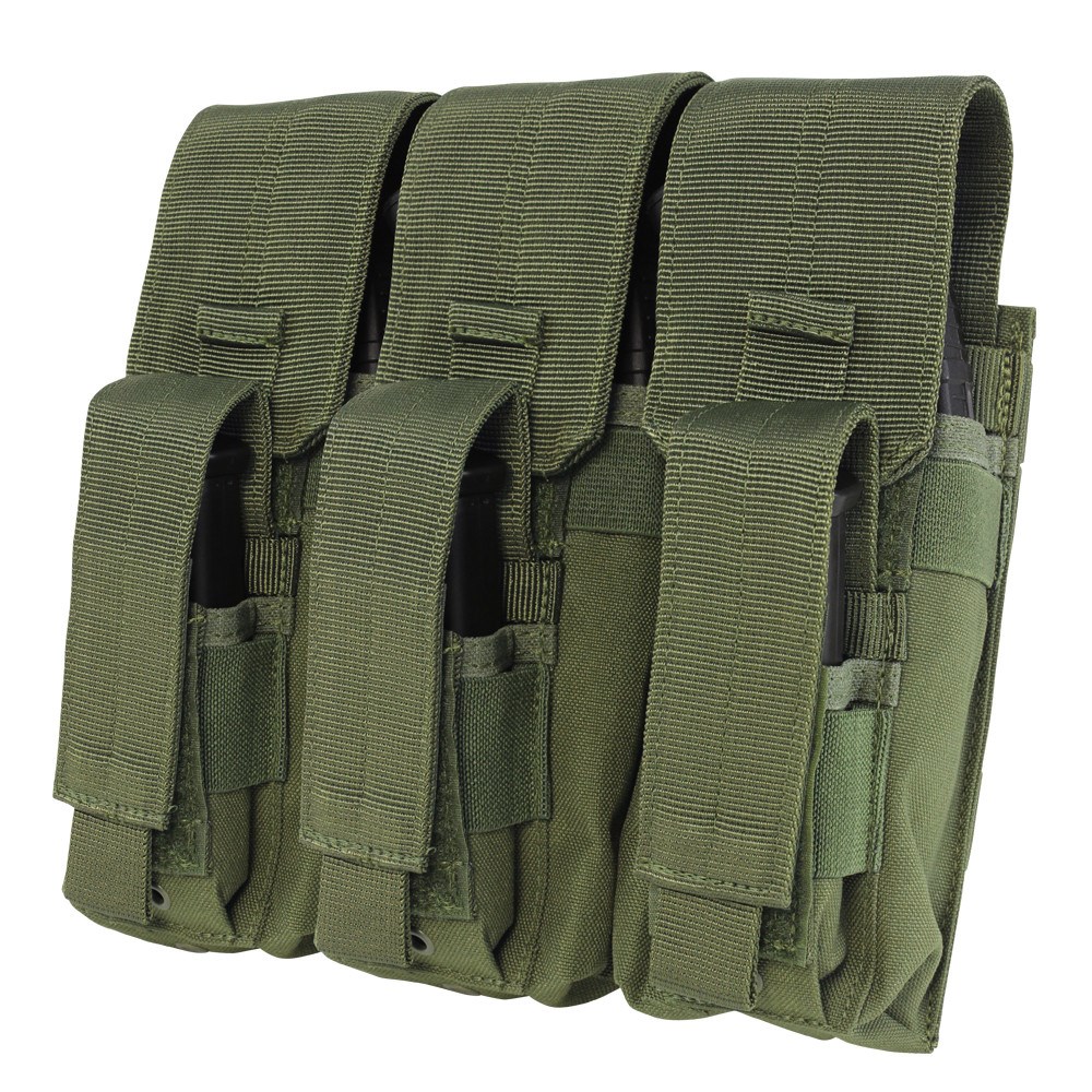 Levně CONDOR OUTDOOR sumka KANGAROO na 3 zásobníky AK ZELENÁ