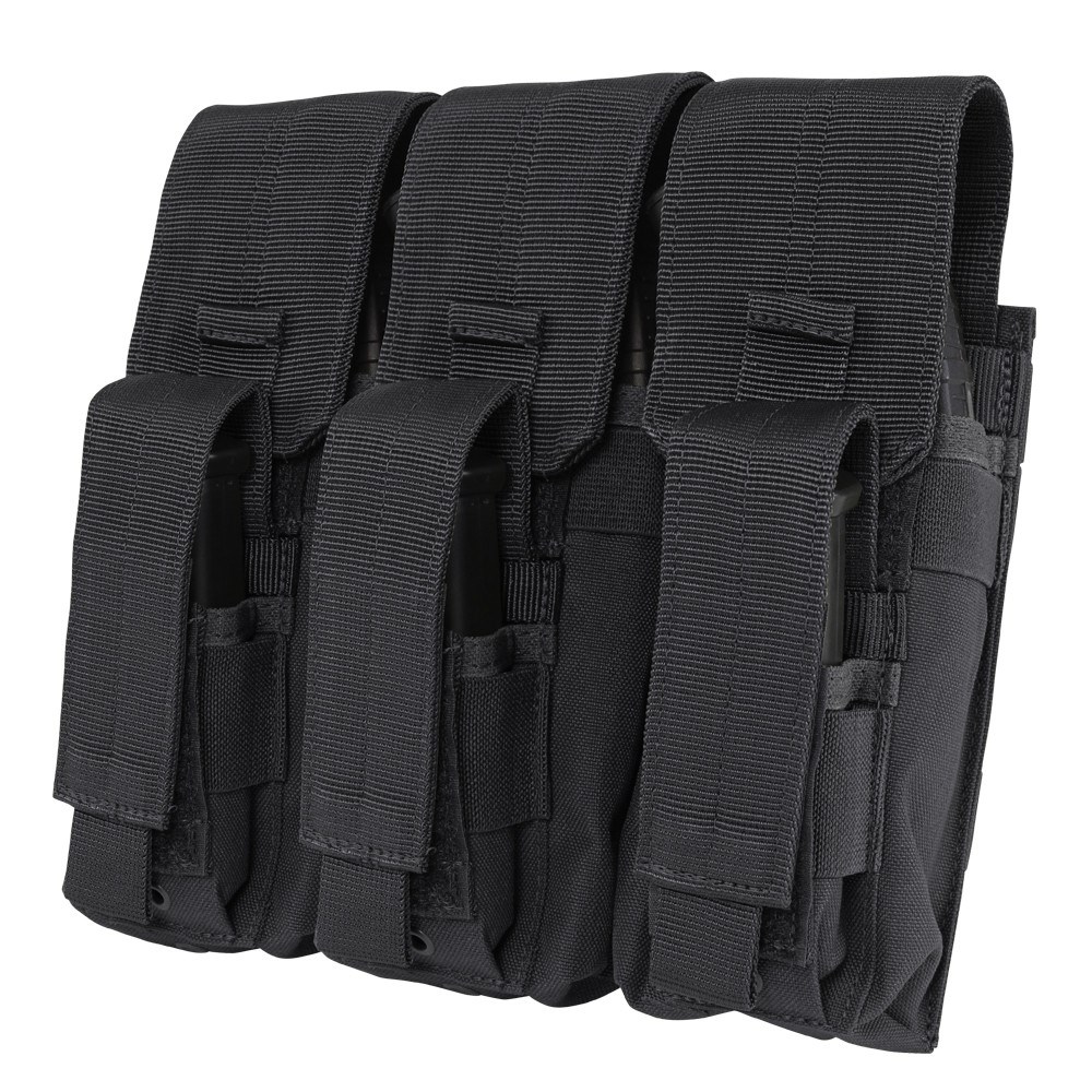 Levně CONDOR OUTDOOR sumka KANGAROO na 3 zásobníky AK ČERNÁ
