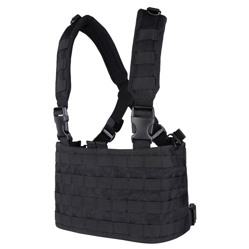 Levně CONDOR OUTDOOR vesta taktická MOLLE CHEST RIG OPS ČERNÁ
