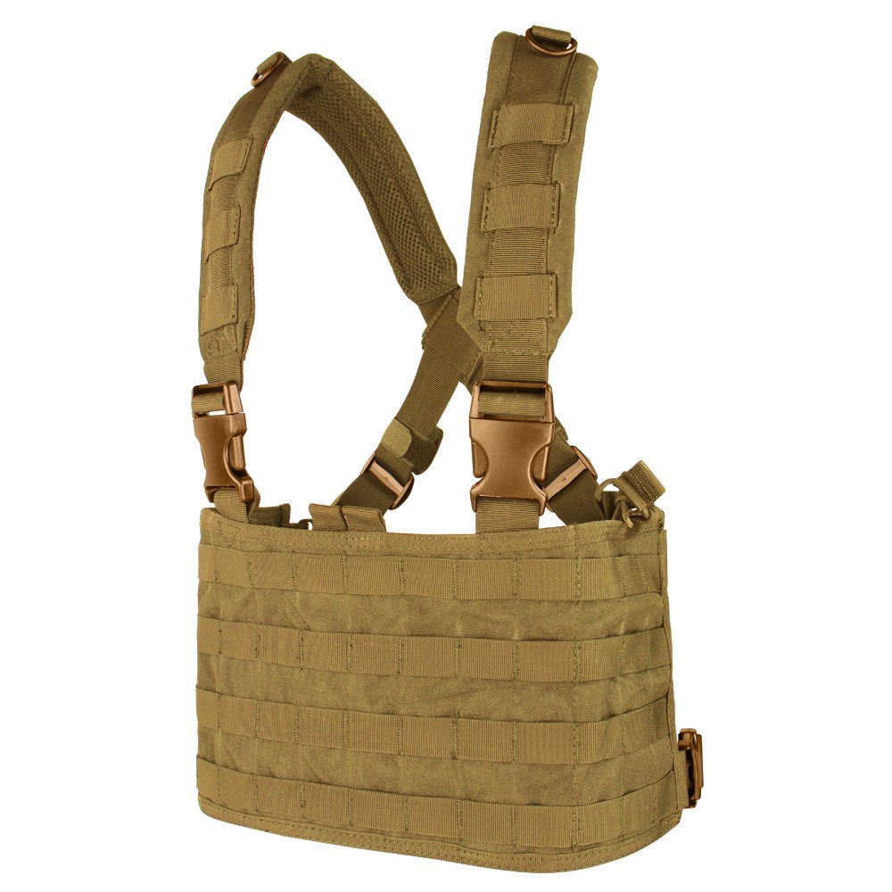 Levně CONDOR OUTDOOR vesta taktická MOLLE CHEST RIG OPS COYOTE BROWN
