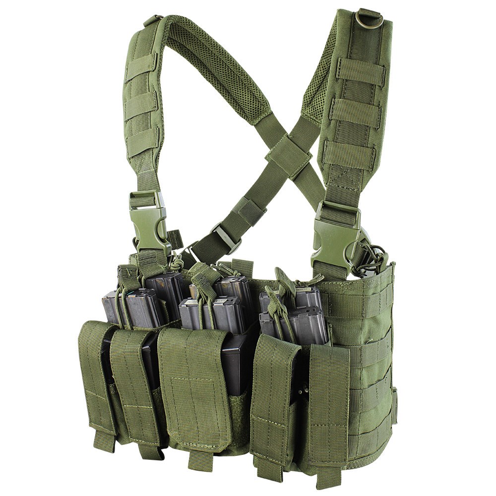 Levně CONDOR OUTDOOR vesta taktická RECON CHEST RIG ZELENÁ