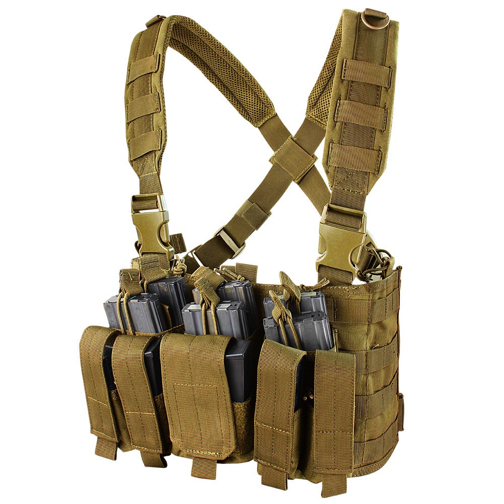 Levně CONDOR OUTDOOR vesta taktická RECON CHEST RIG COYOTE BROWN