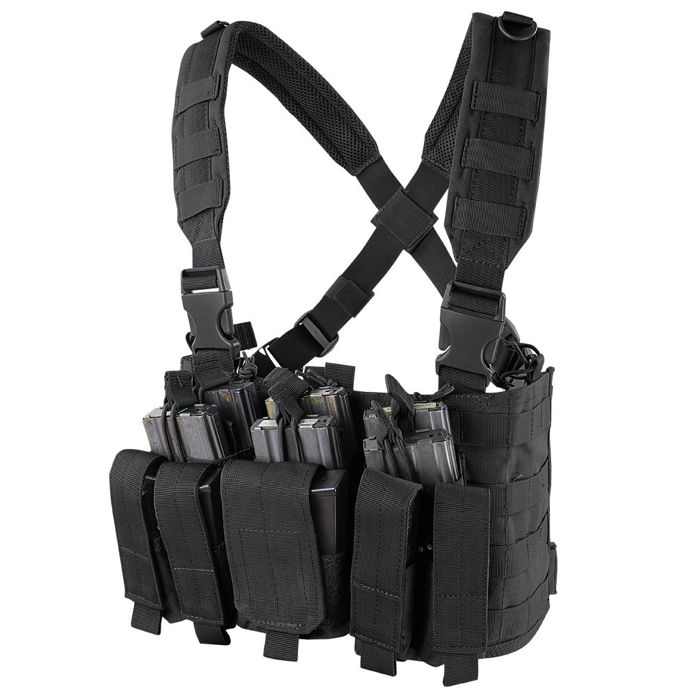 Levně CONDOR OUTDOOR vesta taktická RECON CHEST RIG ČERNÁ
