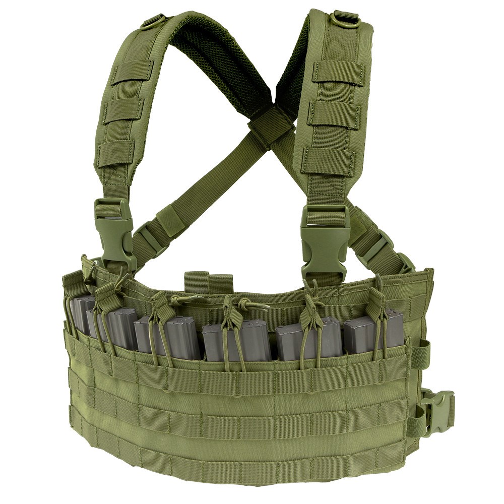 Levně CONDOR OUTDOOR vesta taktická RAPID ASSAULT CHEST RIG ZELENÁ