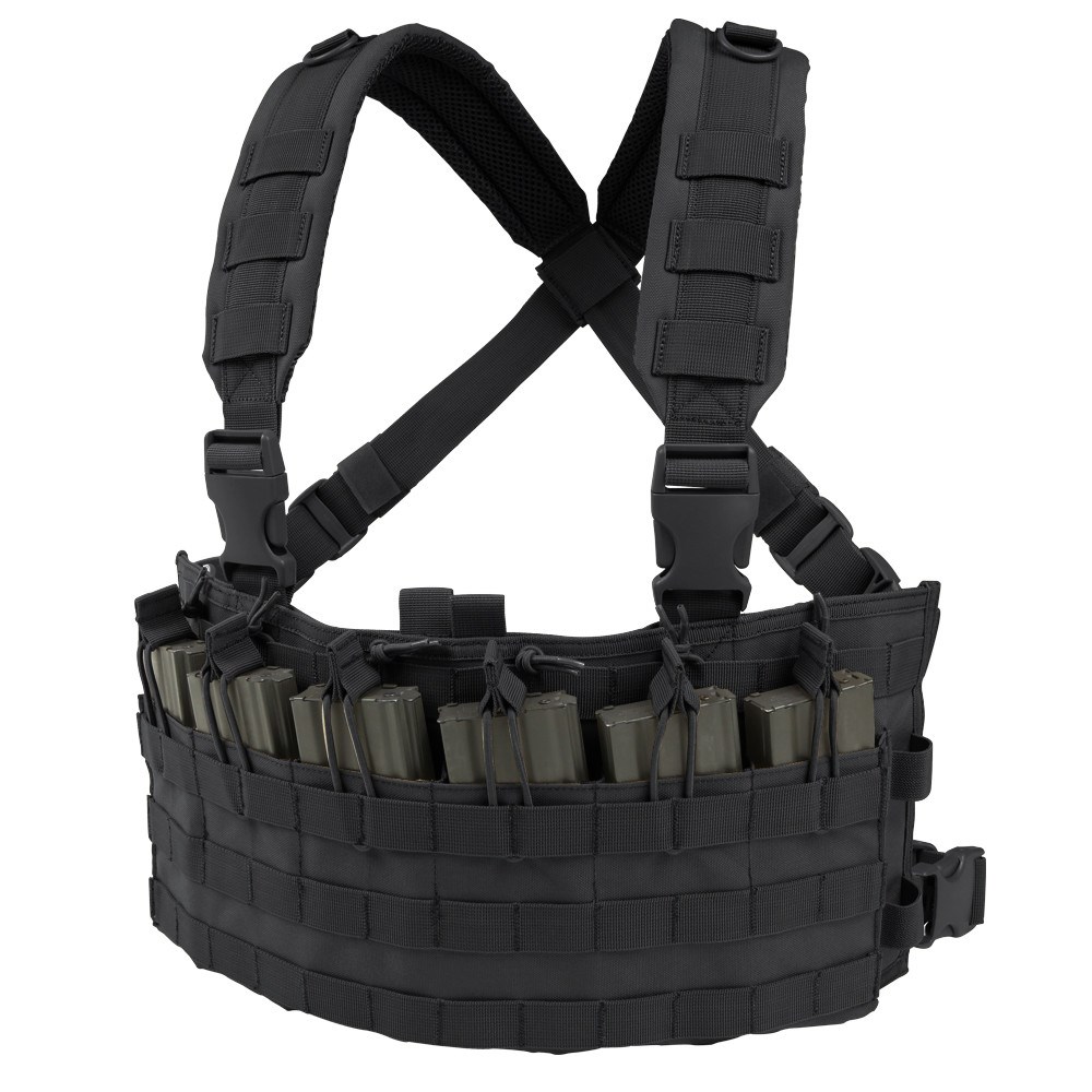 Levně CONDOR OUTDOOR vesta taktická RAPID ASSAULT CHEST RIG ČERNÁ