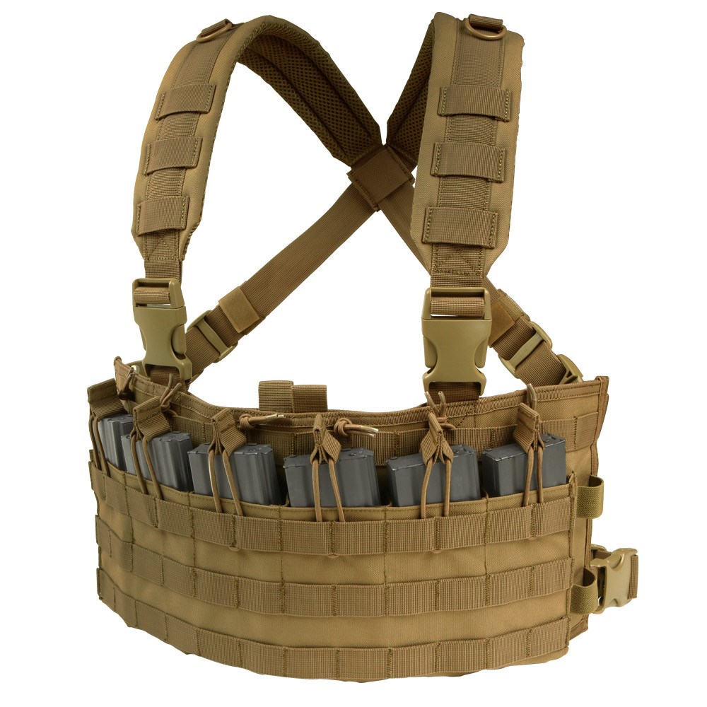 Levně CONDOR OUTDOOR vesta taktická RAPID ASSAULT CHEST RIG COYOTE BROWN