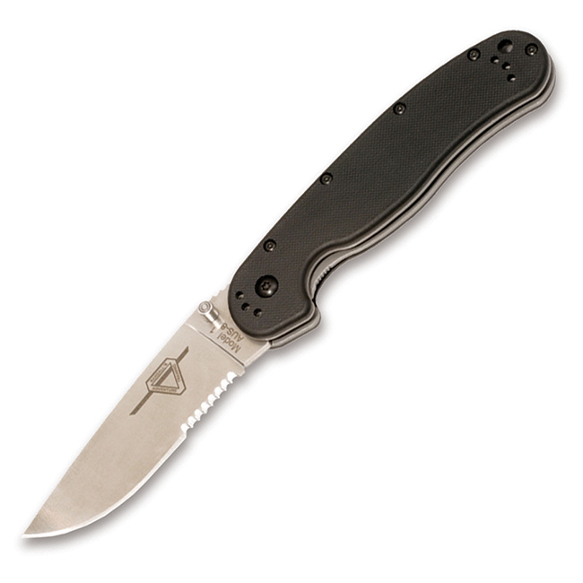 Levně Ontario Knife Company nůž zavírací ONTARIO RAT 1 saténová čepel komb. ostří