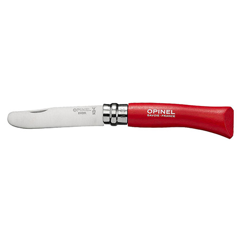 Levně Nůž OPINEL dětský VRI INOX No.07 HABR ČERVENÝ