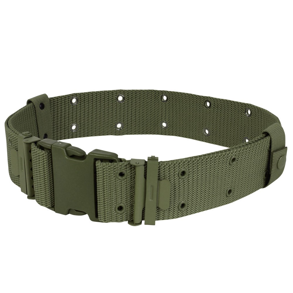 Levně CONDOR OUTDOOR opasek US LC2 se širokou sponou FASTEX ZELENÝ