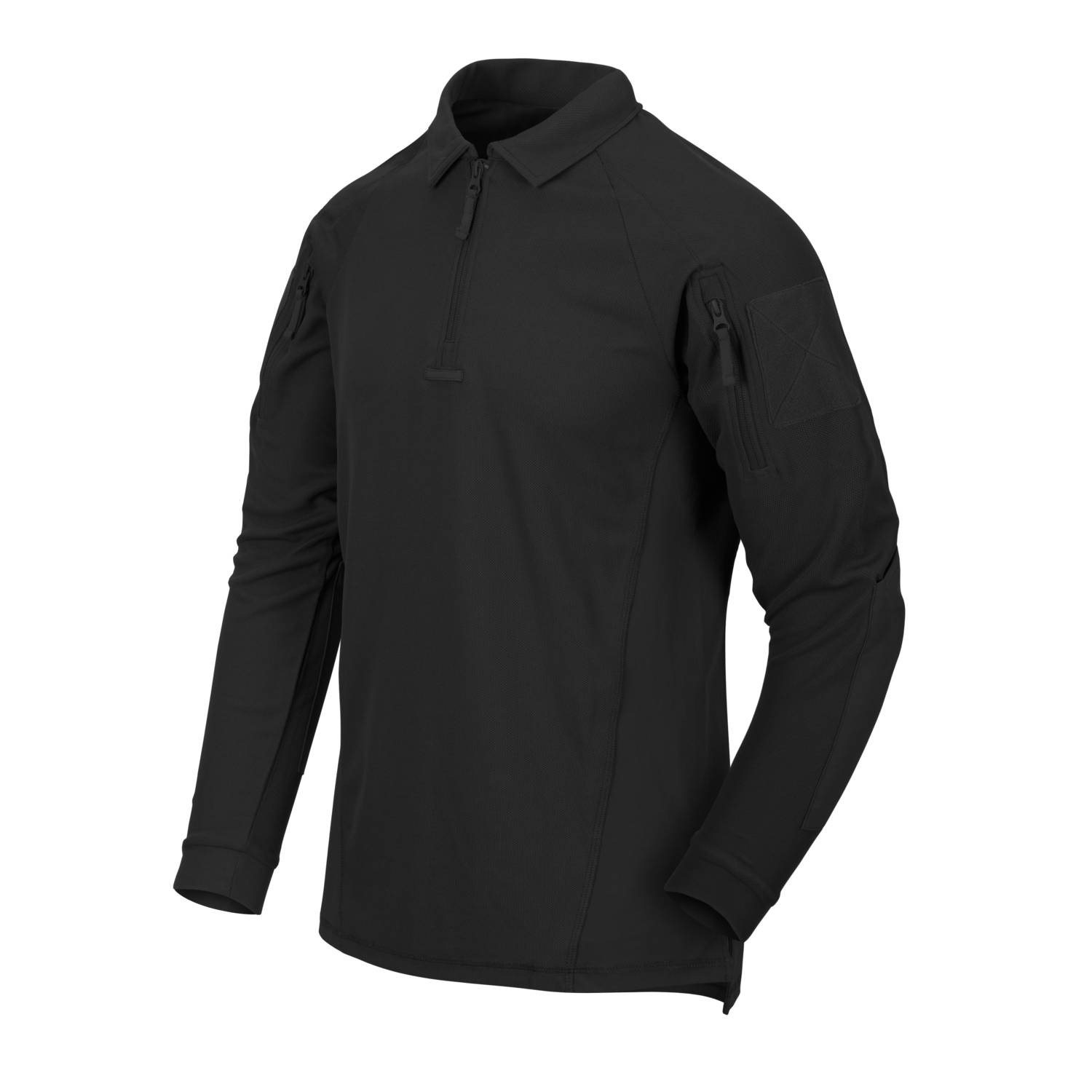 Levně Triko RANGE POLO dlouhý rukáv ČERNÉ