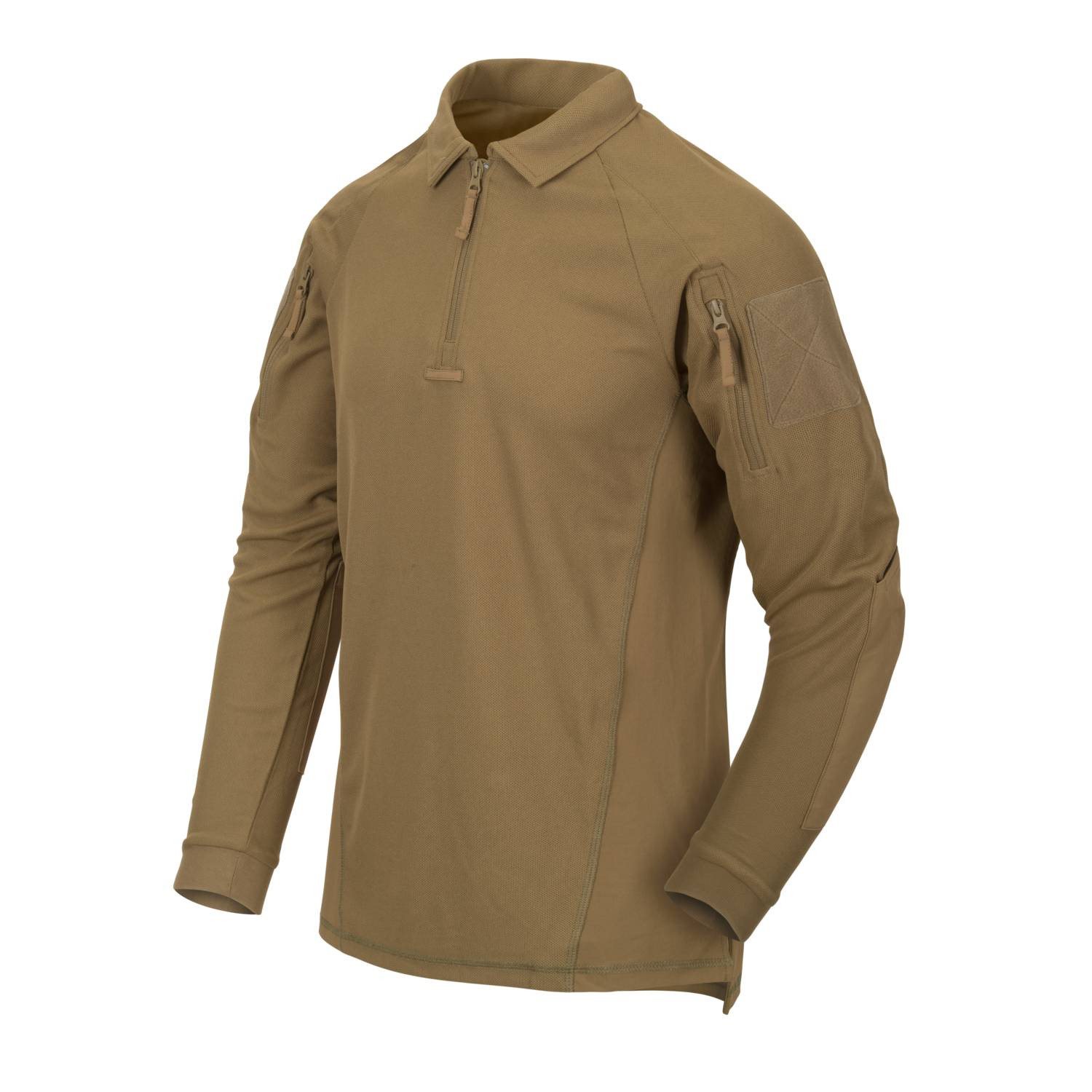 Levně Triko RANGE POLO dlouhý rukáv COYOTE