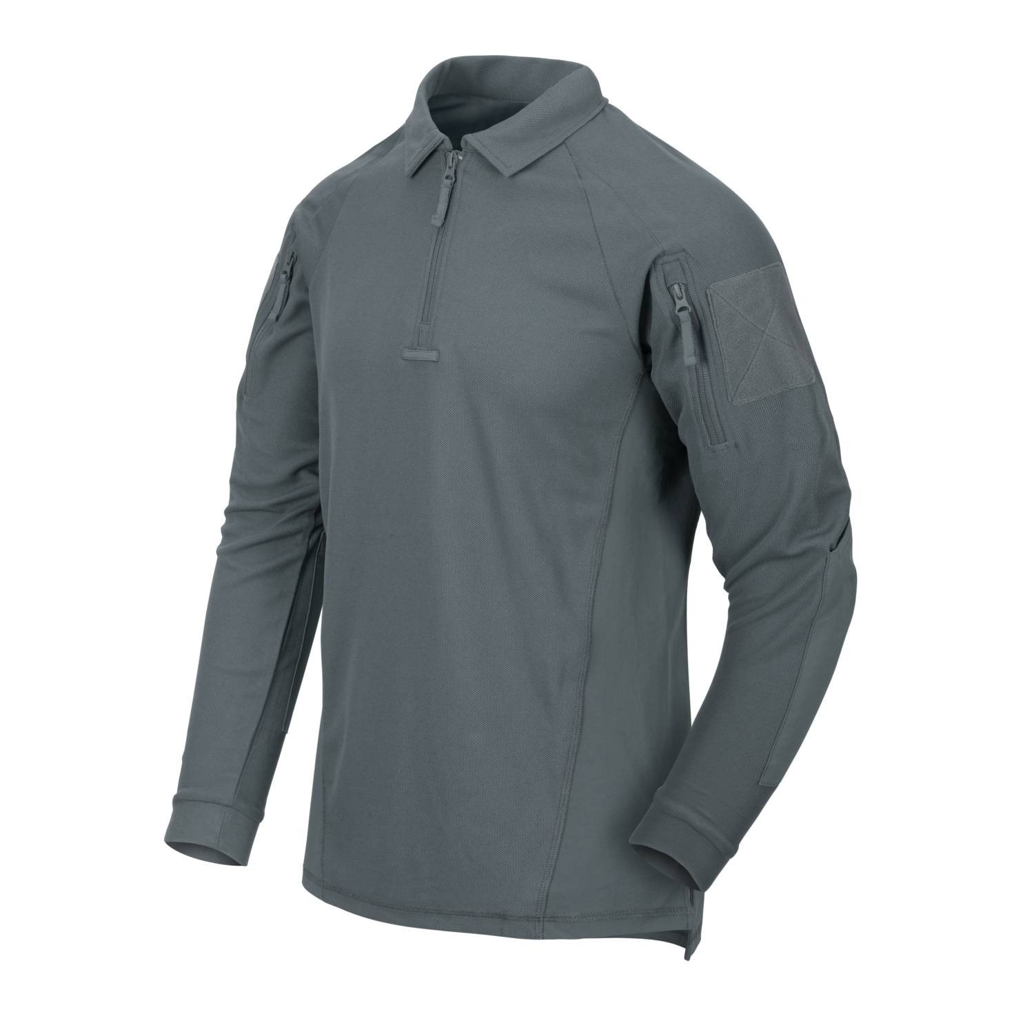 Levně Triko RANGE POLO dlouhý rukáv SHADOW GREY