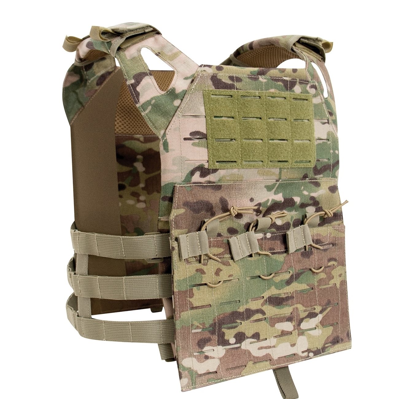 Levně ROTHCO vesta LASER CUT MOLLE nosič plátů lehká MULTICAM