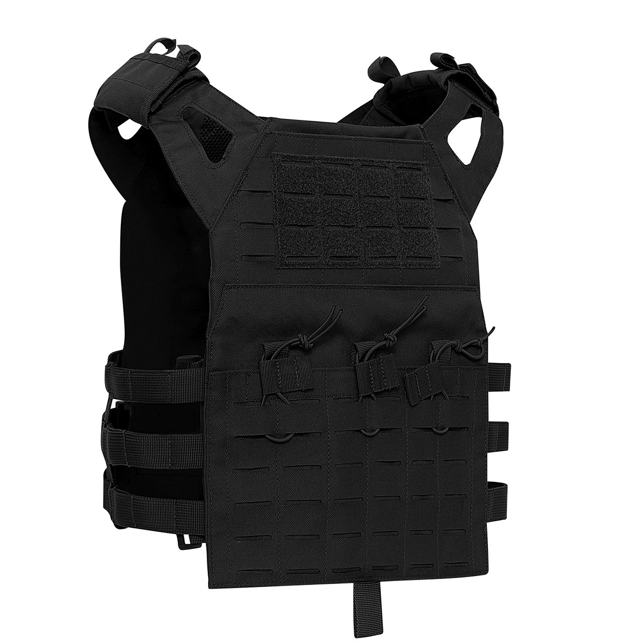 Levně ROTHCO vesta LASER CUT MOLLE nosič plátů lehká ČERNÁ