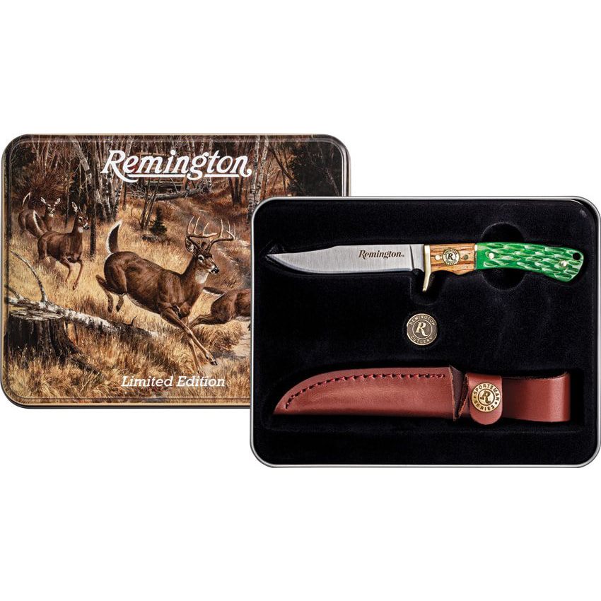 Levně Nůž s pevnou čepelí REMINGTON WHITETAILS v dárkové krabičce