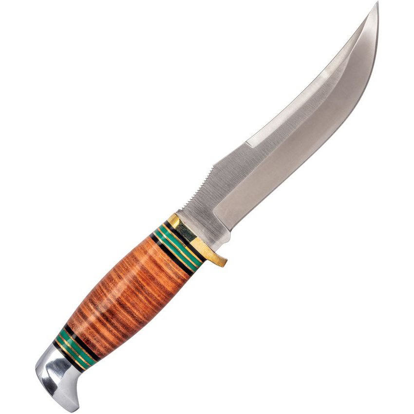Levně Nůž s pevnou čepelí REMINGTON STACKED LEATHER s pouzdrem