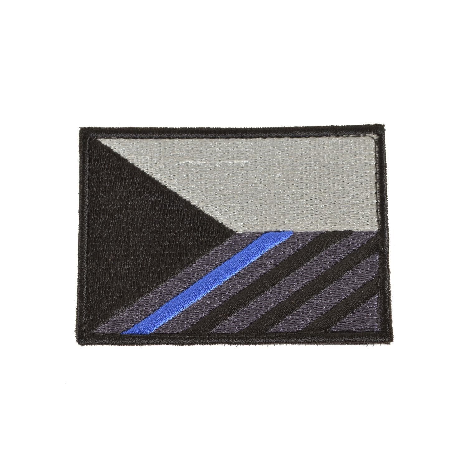 Levně Nášivka vlajka ČR 7,5 x 5,5 cm MODRÝ pruh velcro